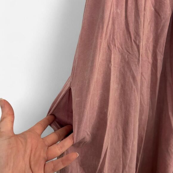 Umgee Mauve Pink Off-Shoulder Ruffle Mini Dress – Burnout Tee Style size small - Picture 5 of 7